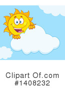 Sun Character Clipart #1408232 by Hit Toon