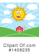 Sun Character Clipart #1408235 by Hit Toon