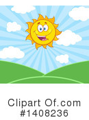 Sun Character Clipart #1408236 by Hit Toon