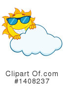 Sun Character Clipart #1408237 by Hit Toon