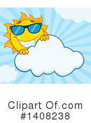 Sun Character Clipart #1408238 by Hit Toon