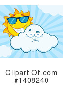 Sun Character Clipart #1408240 by Hit Toon