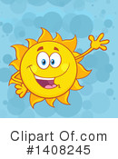 Sun Character Clipart #1408245 by Hit Toon