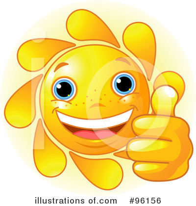 Royalty-Free (RF) Sun Character Clipart Illustration by Pushkin - Stock Sample #96156