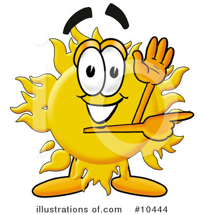 Royalty-Free (RF) Sun Clipart Illustration by Mascot Junction - Stock Sample #10444