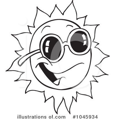 Royalty-Free (RF) Sun Clipart Illustration by toonaday - Stock Sample #1045934