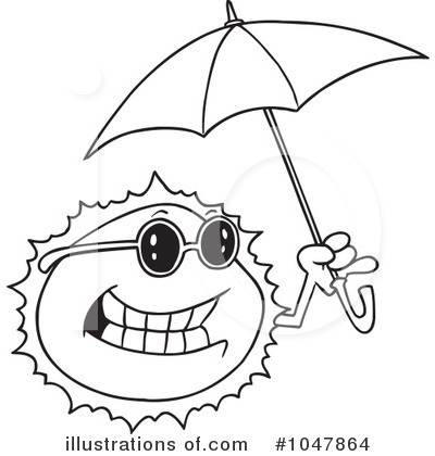 Royalty-Free (RF) Sun Clipart Illustration by toonaday - Stock Sample #1047864