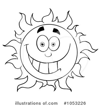 Royalty-Free (RF) Sun Clipart Illustration by Hit Toon - Stock Sample #1053226