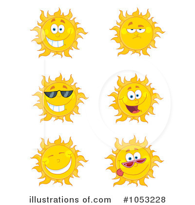 Royalty-Free (RF) Sun Clipart Illustration by Hit Toon - Stock Sample #1053228