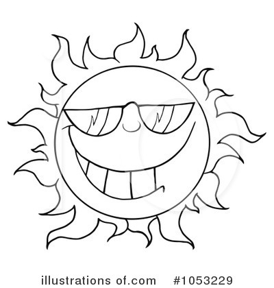 Royalty-Free (RF) Sun Clipart Illustration by Hit Toon - Stock Sample #1053229