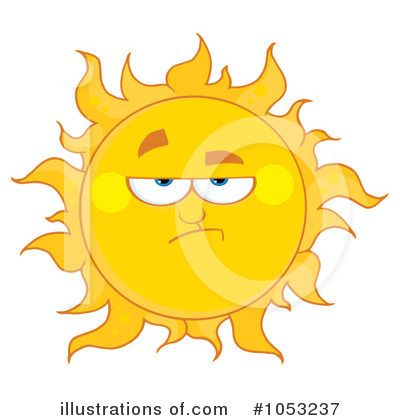 Royalty-Free (RF) Sun Clipart Illustration by Hit Toon - Stock Sample #1053237
