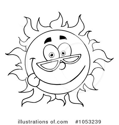 Royalty-Free (RF) Sun Clipart Illustration by Hit Toon - Stock Sample #1053239