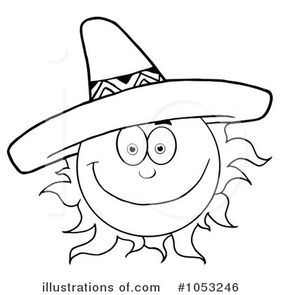 Royalty-Free (RF) Sun Clipart Illustration by Hit Toon - Stock Sample #1053246