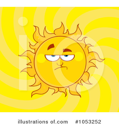Royalty-Free (RF) Sun Clipart Illustration by Hit Toon - Stock Sample #1053252