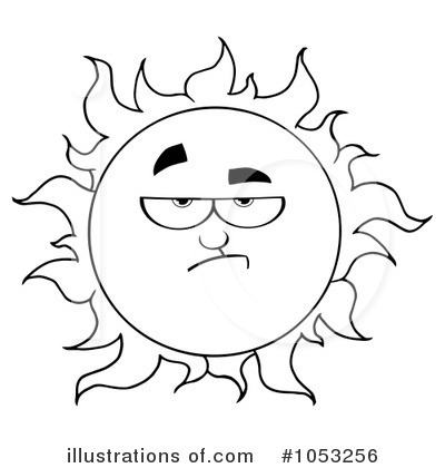 Royalty-Free (RF) Sun Clipart Illustration by Hit Toon - Stock Sample #1053256