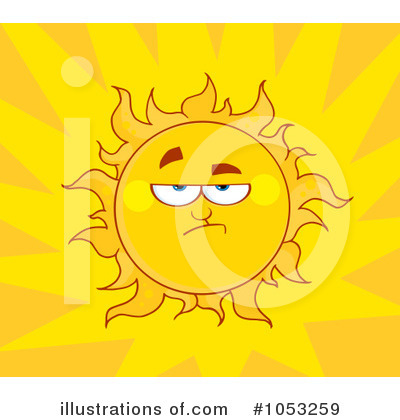 Royalty-Free (RF) Sun Clipart Illustration by Hit Toon - Stock Sample #1053259