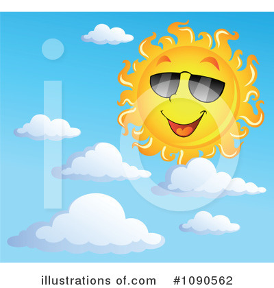 Royalty-Free (RF) Sun Clipart Illustration by visekart - Stock Sample #1090562