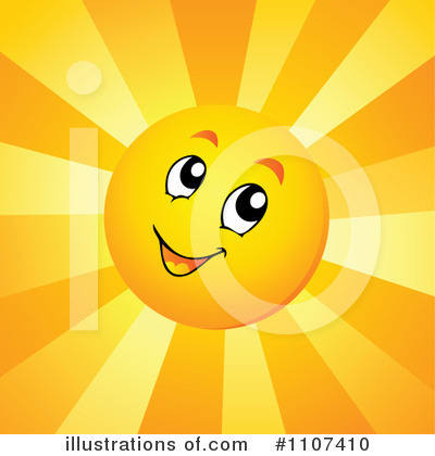 Royalty-Free (RF) Sun Clipart Illustration by visekart - Stock Sample #1107410