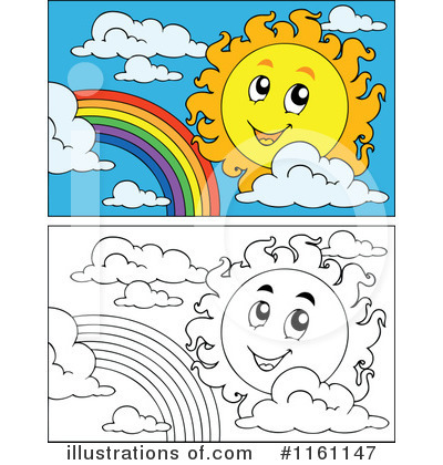 Royalty-Free (RF) Sun Clipart Illustration by visekart - Stock Sample #1161147