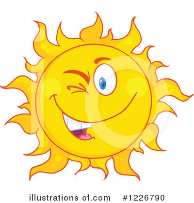 Royalty-Free (RF) Sun Clipart Illustration by Hit Toon - Stock Sample #1226790