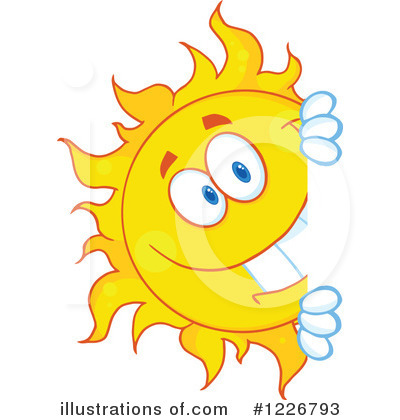 Royalty-Free (RF) Sun Clipart Illustration by Hit Toon - Stock Sample #1226793