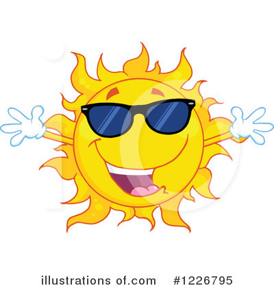 Royalty-Free (RF) Sun Clipart Illustration by Hit Toon - Stock Sample #1226795