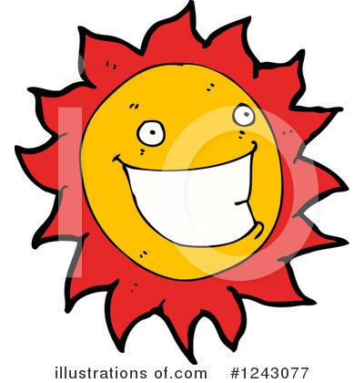 Royalty-Free (RF) Sun Clipart Illustration by lineartestpilot - Stock Sample #1243077