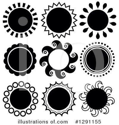 Royalty-Free (RF) Sun Clipart Illustration by visekart - Stock Sample #1291155