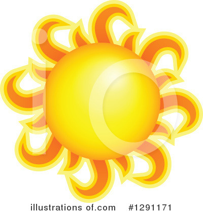 Royalty-Free (RF) Sun Clipart Illustration by visekart - Stock Sample #1291171