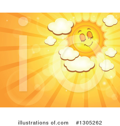 Royalty-Free (RF) Sun Clipart Illustration by visekart - Stock Sample #1305262