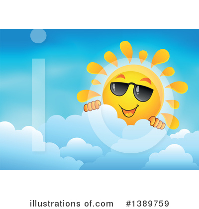 Royalty-Free (RF) Sun Clipart Illustration by visekart - Stock Sample #1389759