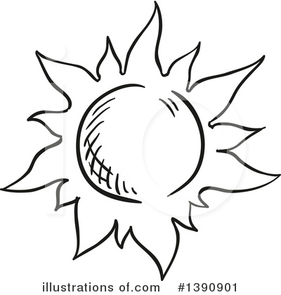 Royalty-Free (RF) Sun Clipart Illustration by Vector Tradition SM - Stock Sample #1390901