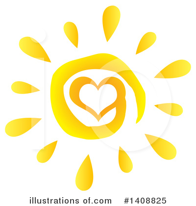 Royalty-Free (RF) Sun Clipart Illustration by Hit Toon - Stock Sample #1408825
