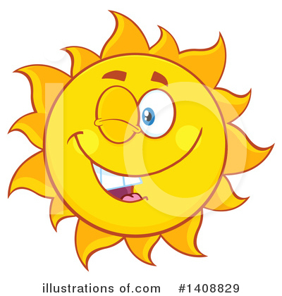 Royalty-Free (RF) Sun Clipart Illustration by Hit Toon - Stock Sample #1408829