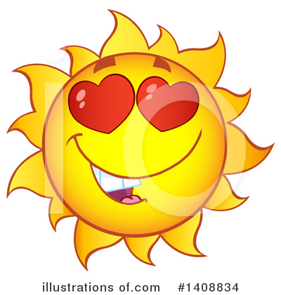 Royalty-Free (RF) Sun Clipart Illustration by Hit Toon - Stock Sample #1408834