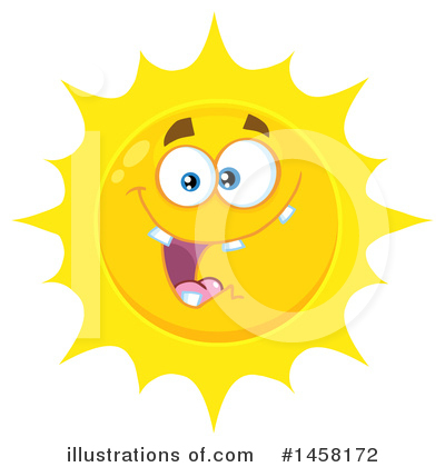Royalty-Free (RF) Sun Clipart Illustration by Hit Toon - Stock Sample #1458172