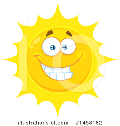 Royalty-Free (RF) Sun Clipart Illustration by Hit Toon - Stock Sample #1458182