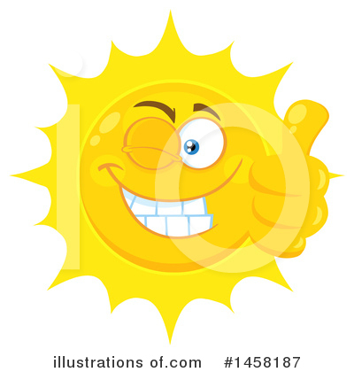 Royalty-Free (RF) Sun Clipart Illustration by Hit Toon - Stock Sample #1458187