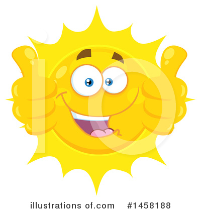 Royalty-Free (RF) Sun Clipart Illustration by Hit Toon - Stock Sample #1458188