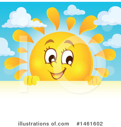 Royalty-Free (RF) Sun Clipart Illustration by visekart - Stock Sample #1461602