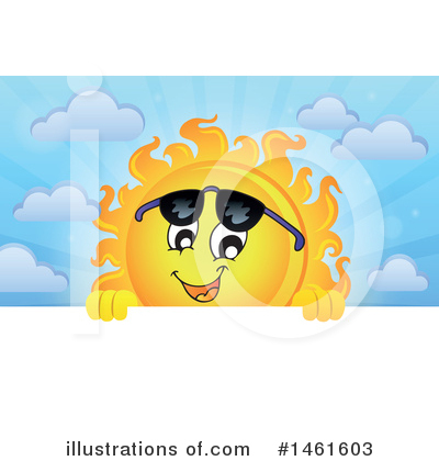 Royalty-Free (RF) Sun Clipart Illustration by visekart - Stock Sample #1461603