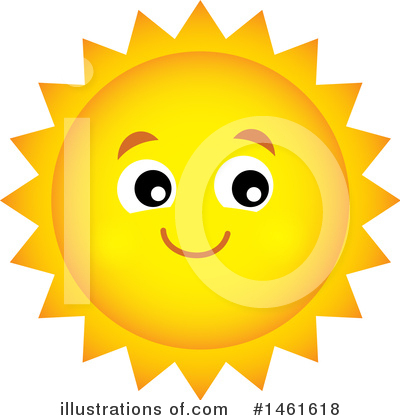 Royalty-Free (RF) Sun Clipart Illustration by visekart - Stock Sample #1461618