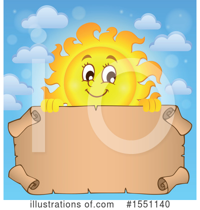 Royalty-Free (RF) Sun Clipart Illustration by visekart - Stock Sample #1551140