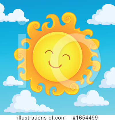 Royalty-Free (RF) Sun Clipart Illustration by visekart - Stock Sample #1654499