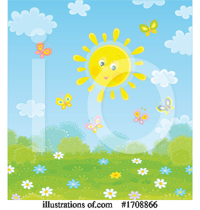 Royalty-Free (RF) Sun Clipart Illustration by Alex Bannykh - Stock Sample #1708866