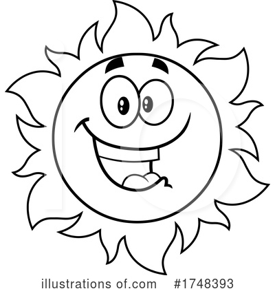 Royalty-Free (RF) Sun Clipart Illustration by Hit Toon - Stock Sample #1748393
