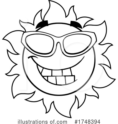 Royalty-Free (RF) Sun Clipart Illustration by Hit Toon - Stock Sample #1748394