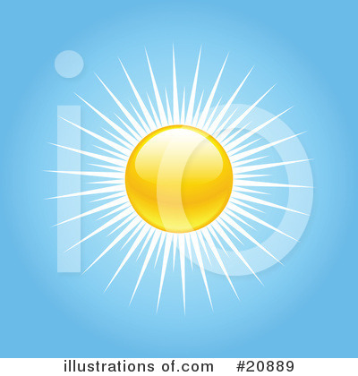 Royalty-Free (RF) Sun Clipart Illustration by elaineitalia - Stock Sample #20889