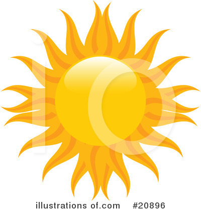 Royalty-Free (RF) Sun Clipart Illustration by elaineitalia - Stock Sample #20896