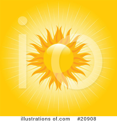 Royalty-Free (RF) Sun Clipart Illustration by elaineitalia - Stock Sample #20908